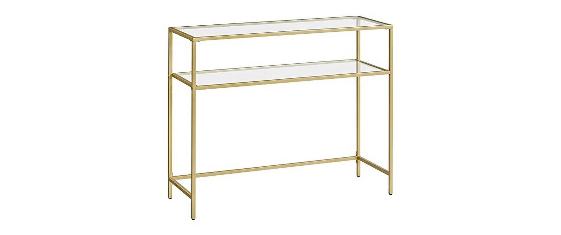 Konsolentisch 100 x 35 x 80 cm, GoldTV-Tisch