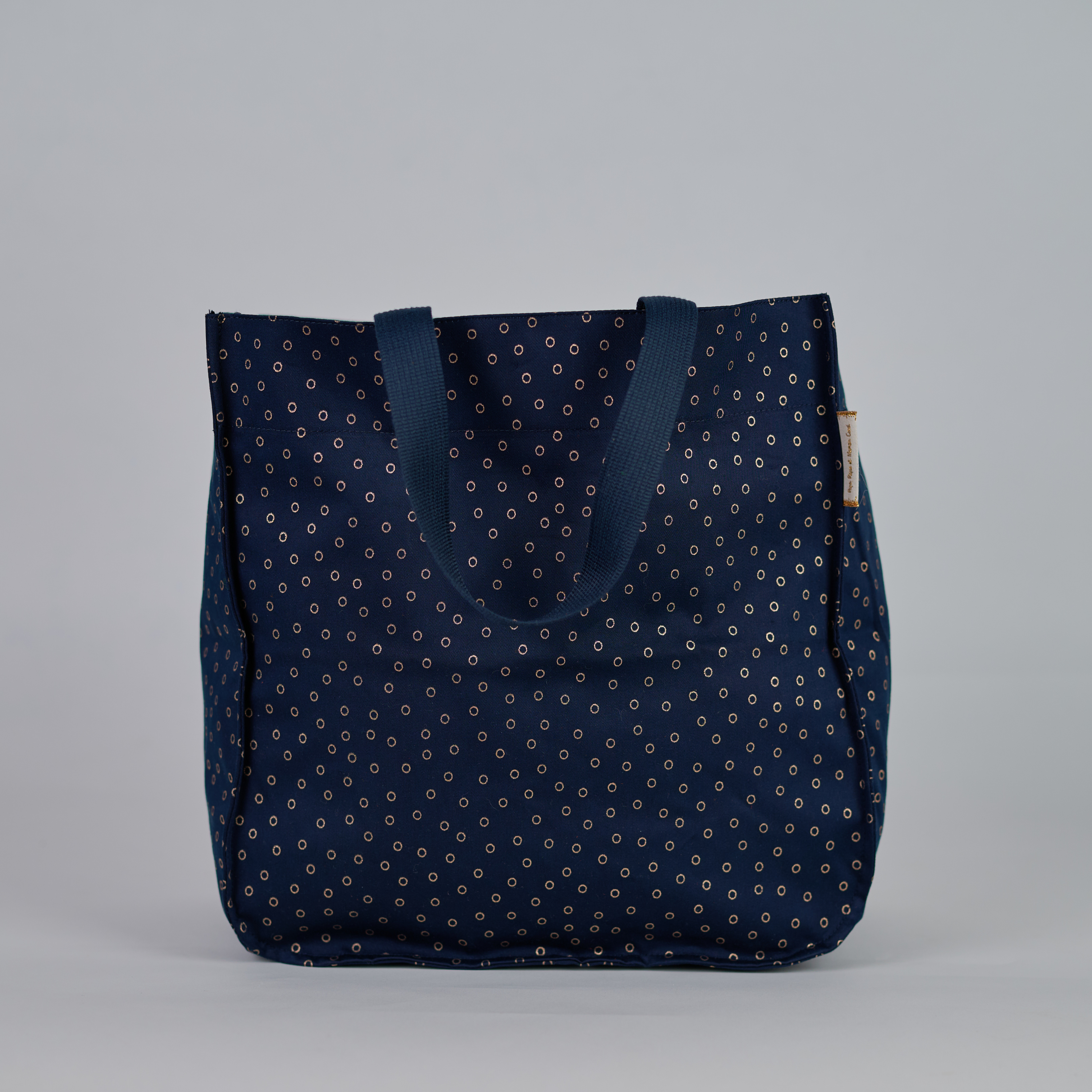 Sac Cabas Shopping Bulle Bronze Marine