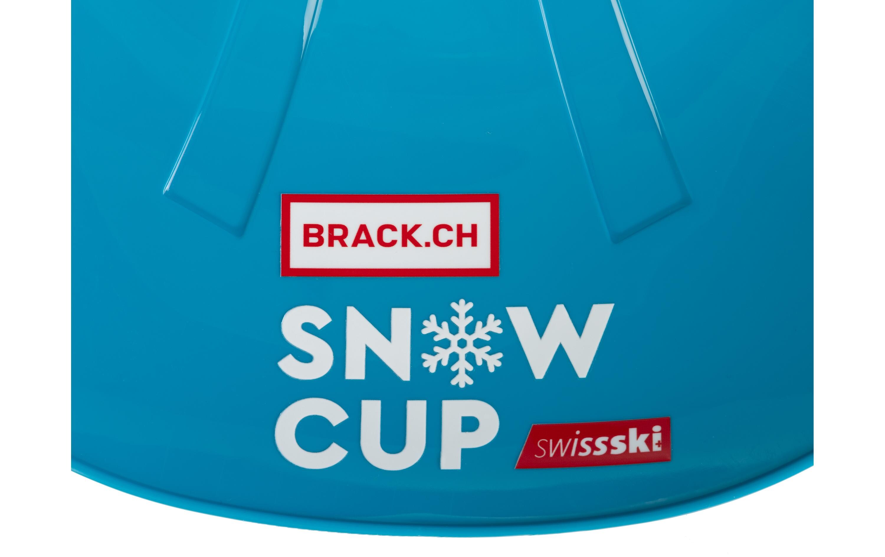 Schneerutscher Snow Cup BlauTellerschlitten für Gross und Klein