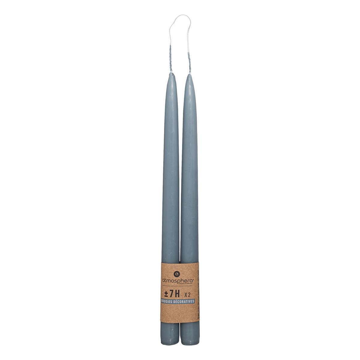 BOUGIE BATON HUGO ORAGE H.30CM X2 PIECES