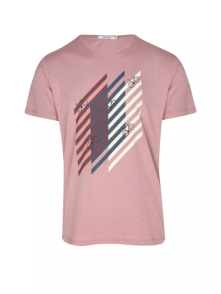 GREENBOMB T-Shirt GUIDE BIKE GRID rosa