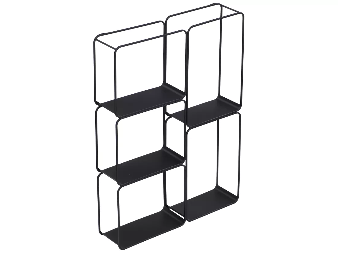 Etagère - 5 tablettes - Métal - Noir - ASUNTA