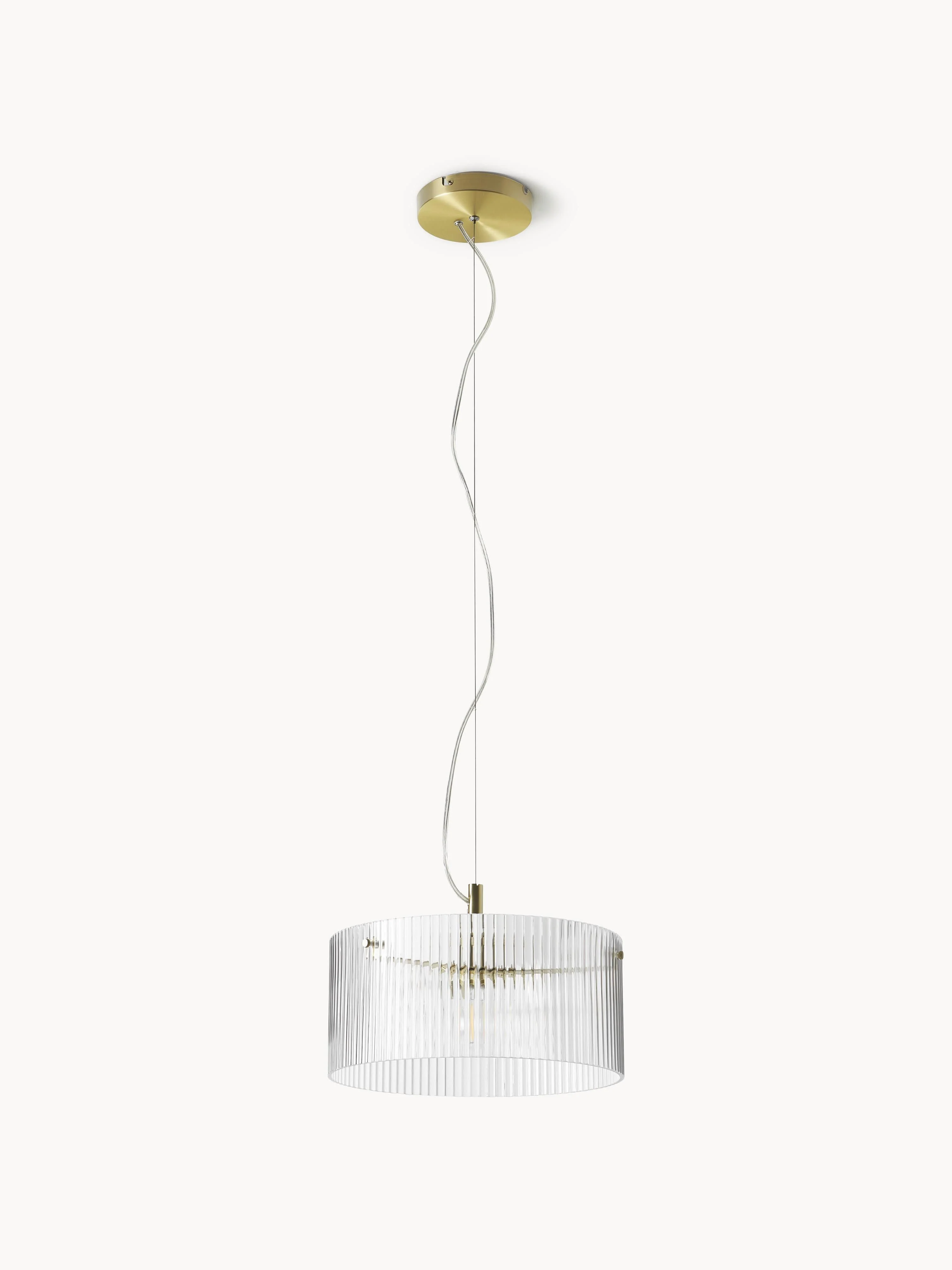 Hanglamp Emmi van geribbeld glas