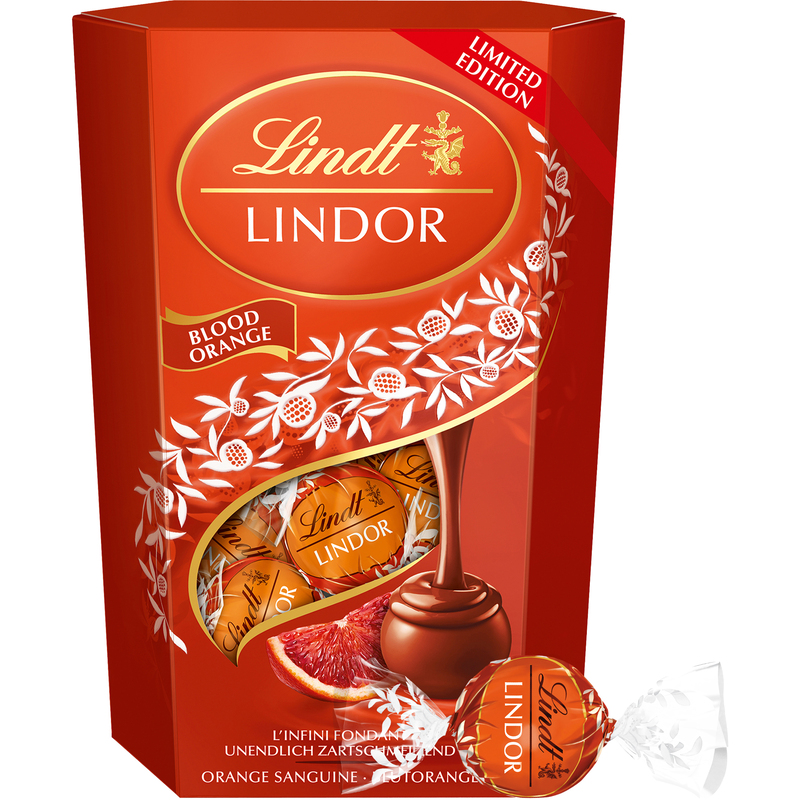 Lindt Lindor Kugeln Blutorange, 200 g
