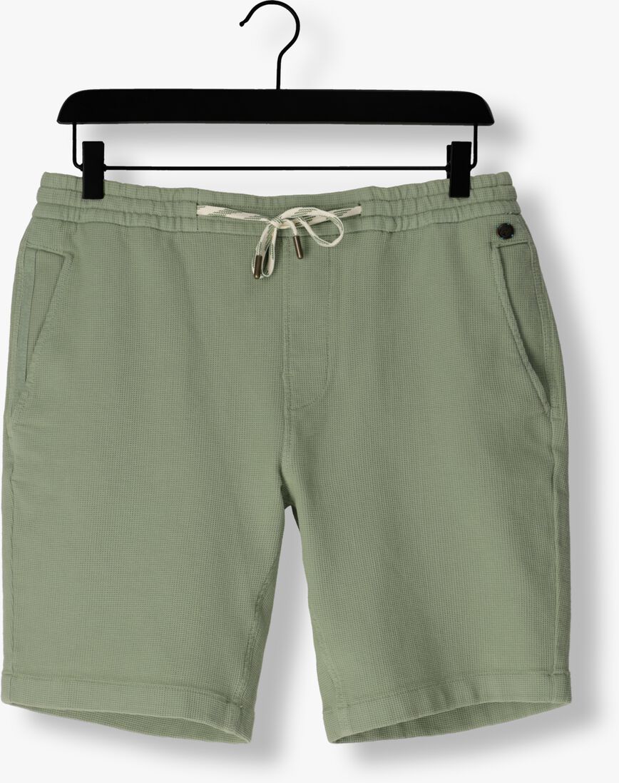 CAST IRON groene cast iron korte broek chino shorts waffle structure