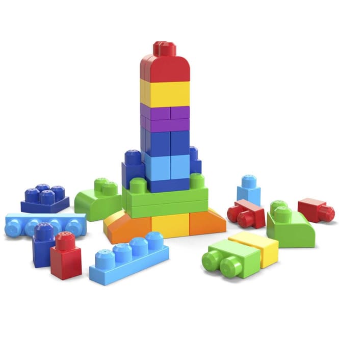 Mega Bloks - Bausteinebeutel - Medium 60 Teile - Grundfarben