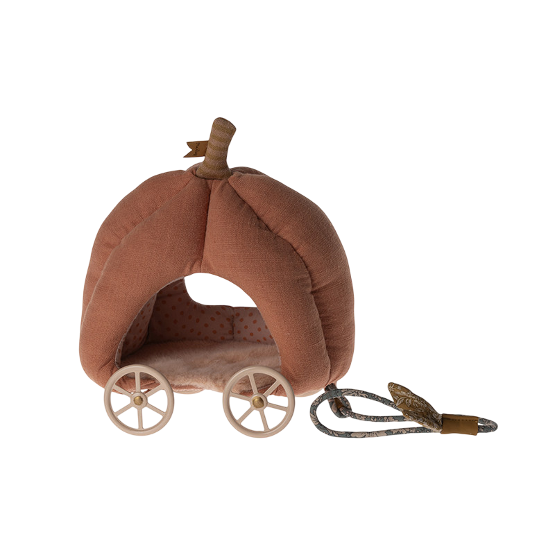 Maileg Maus Kürbiswagen