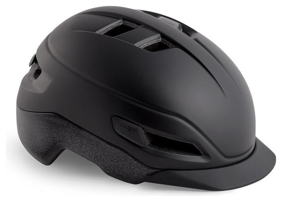 Casque Urban MET Grancorso Noir Mat Réfléchissant
