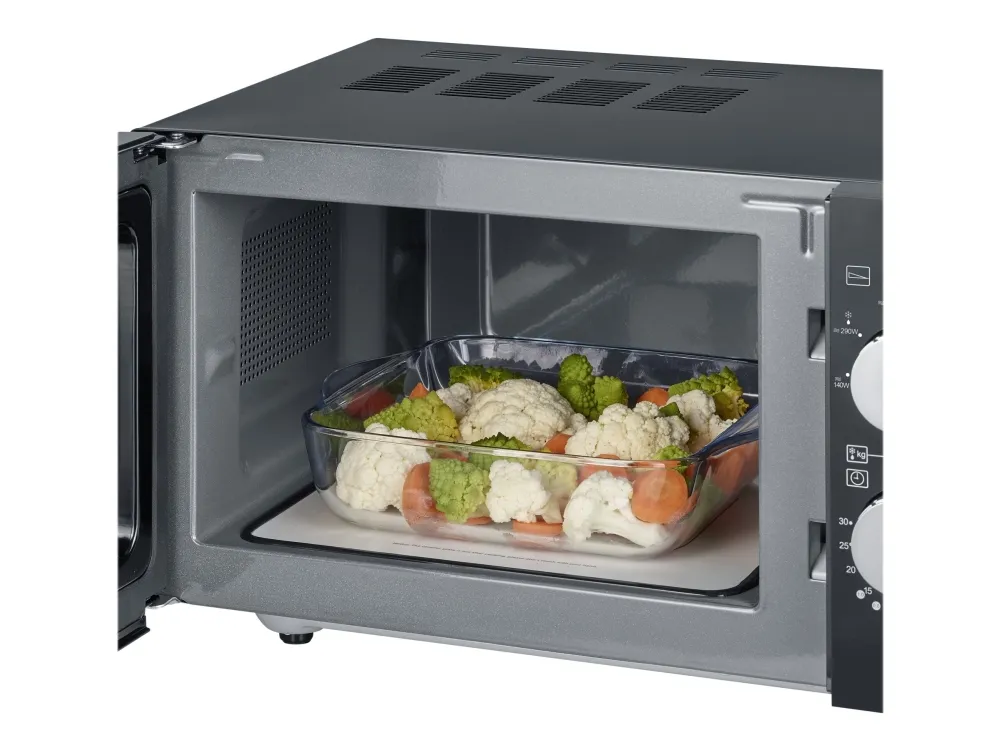SEVERIN MW 7762 - Mikrobølgeovn med grill - 20 liter - 800 W - sort/rustfrit stål