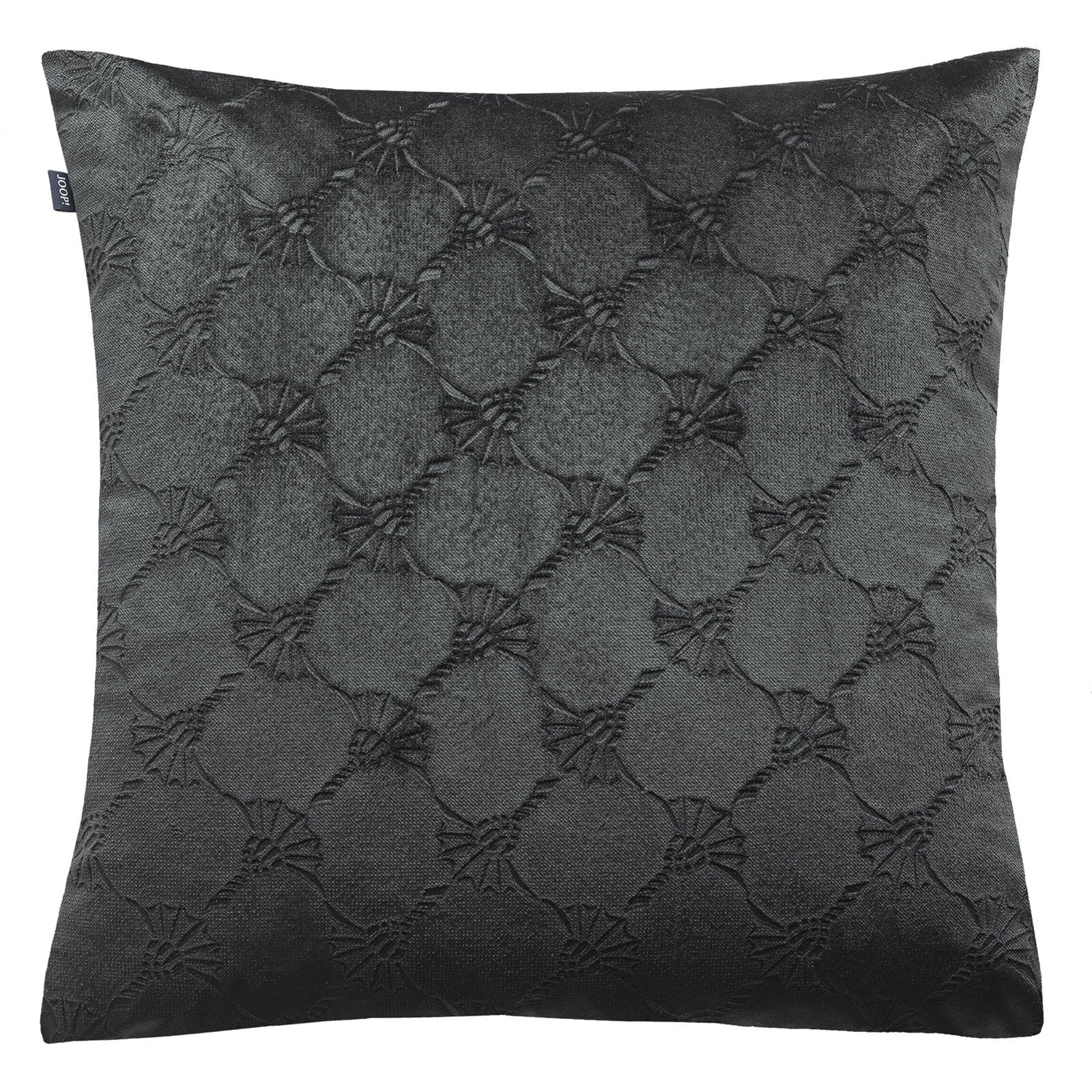 JOOP! Kissenhülle J-VELVETY 45 x 45 cm schwarz/grau