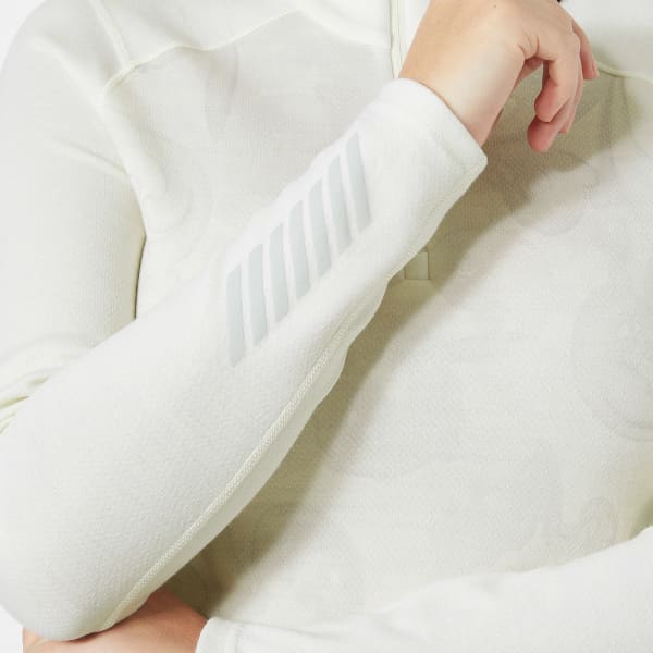 T-shirt thermique HELLY HANSEN W LIFA MERINO MIDWEIGHT GRAPHIC OFF WHITE ROSEMALING