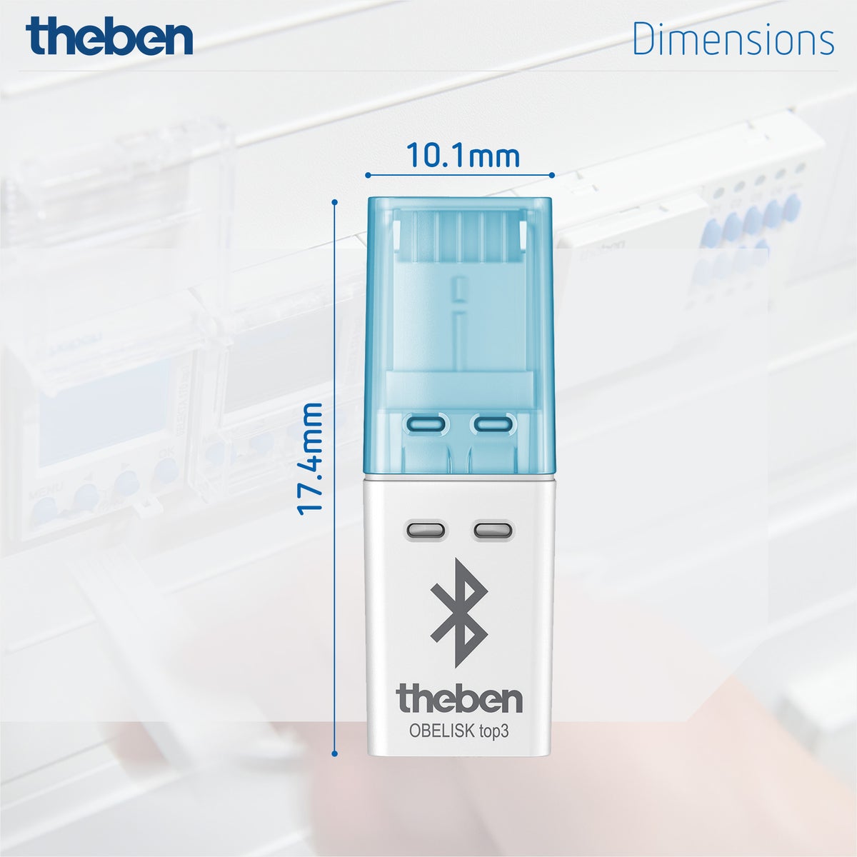 Theben 9070130 Bluetooth OBELISK top3 - Bluetooth Low-Energy Dongle voor digitale timers top3