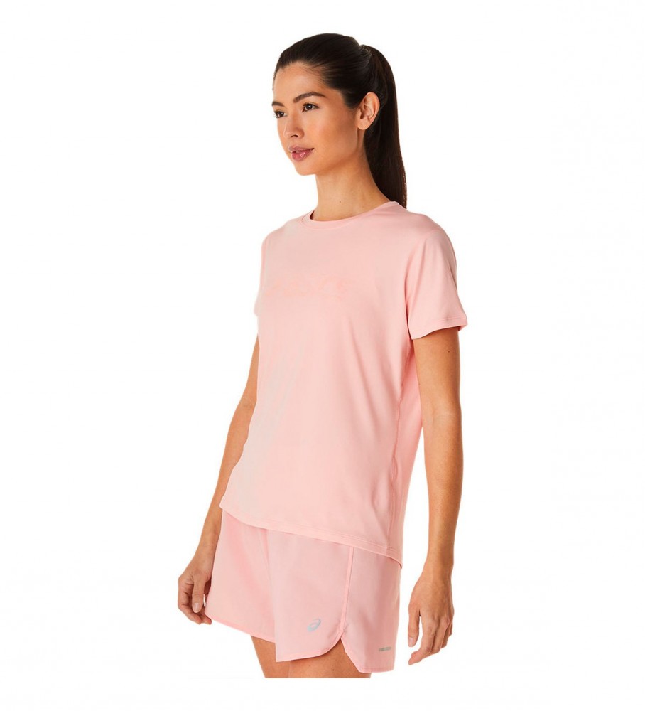 Camiseta rosa Asics Runkoyo