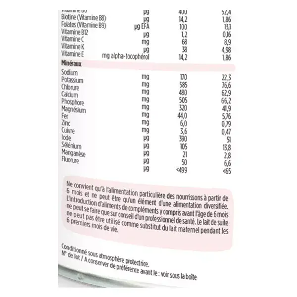 Leite infantil orgânico Fase 2, 800g