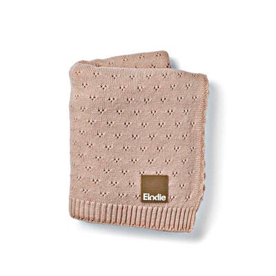Elodie  Pointelle-strikket Teppe 100x75, Blushing Pink