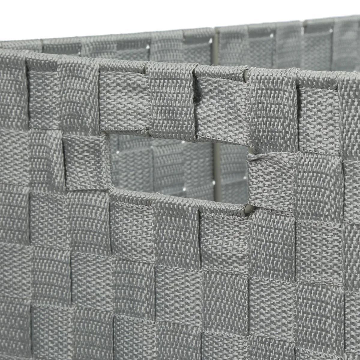 Five Simply Smart 5Five Panier Tressé - Lot de 4 - Gris