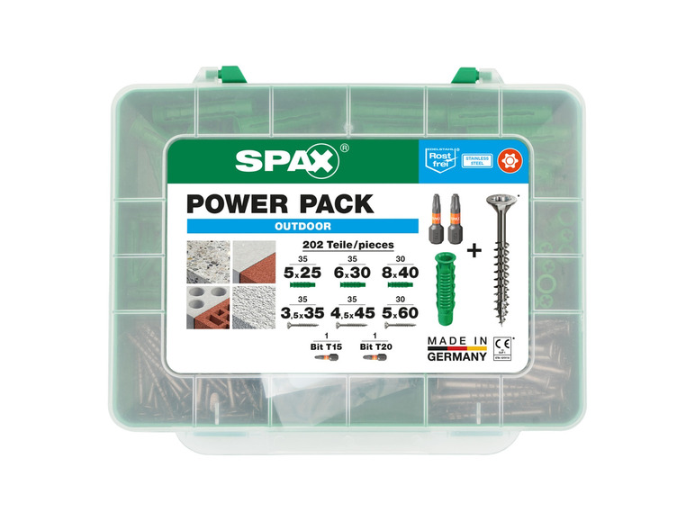 Spax schroeven   pluggen Power Pack