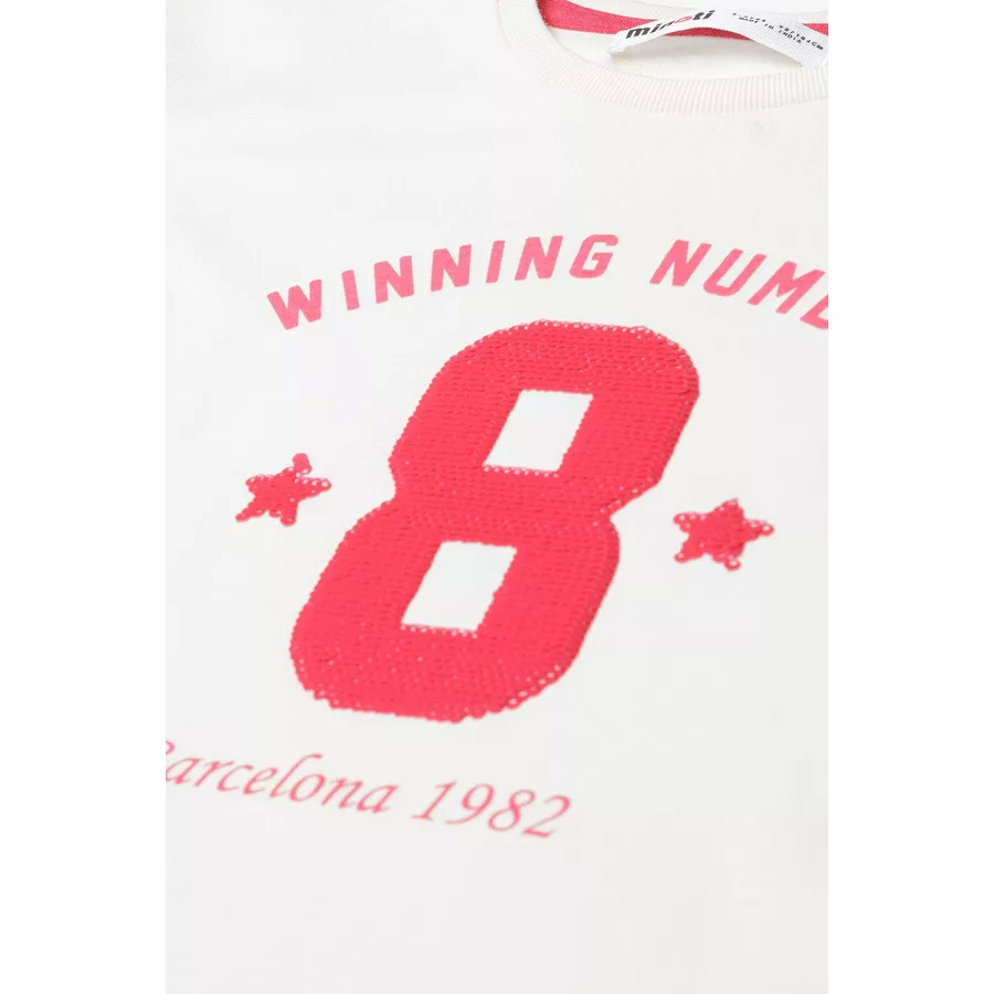 MINOTI T-Shirt WeißRosa