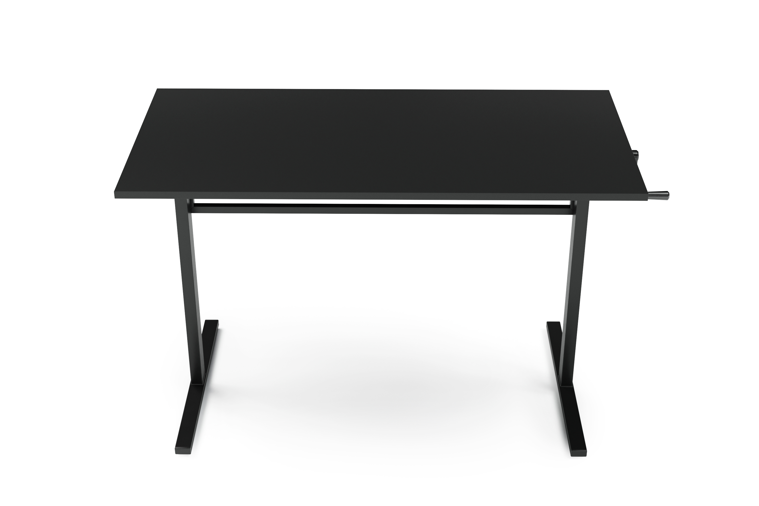 Stehpult manuell höhenverstellbar schwarz 120 x 60 cm