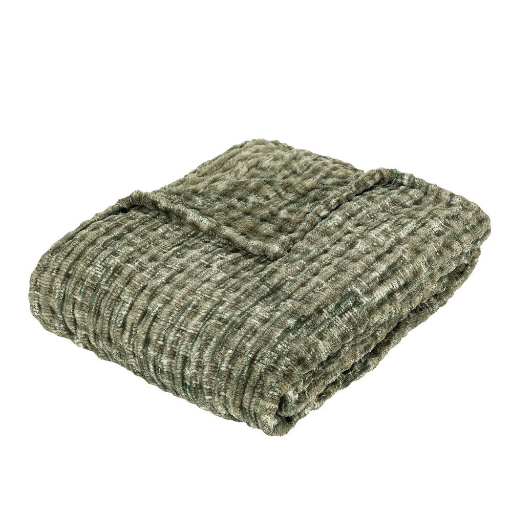 Atmosphera Plaid flanelle 3D Vert Atmosphera Viggo 125x150 cm