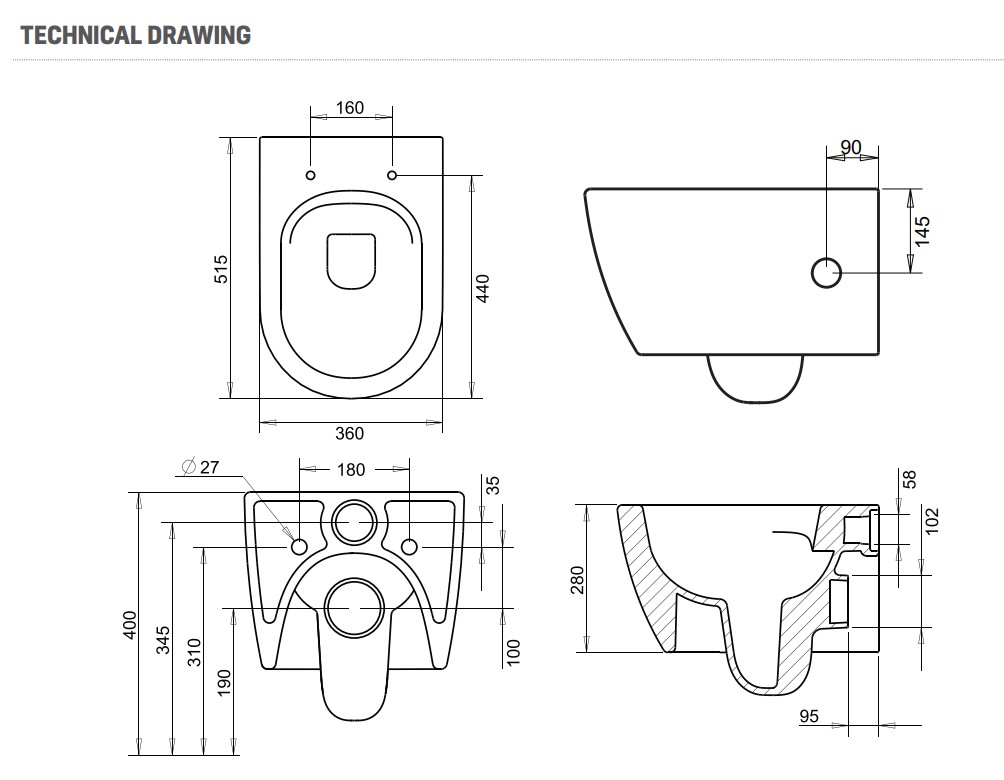 Geberit UP720 toiletset met Sanigoods Acora compact randloos toilet met koud water sproeier