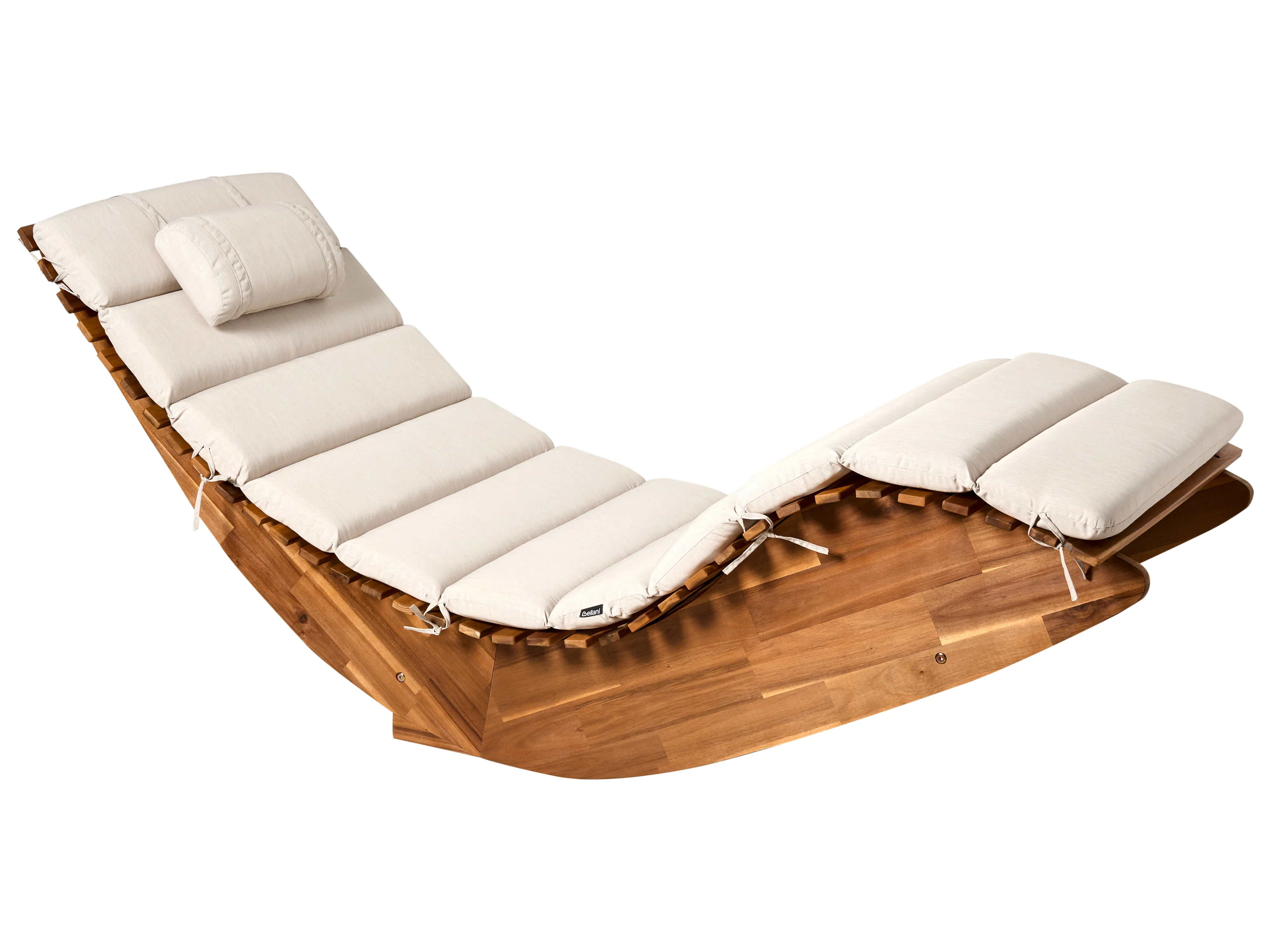 Kussen voor ligstoel BRESCIA PREMIUM 180 x 60 cm Lichtbeige