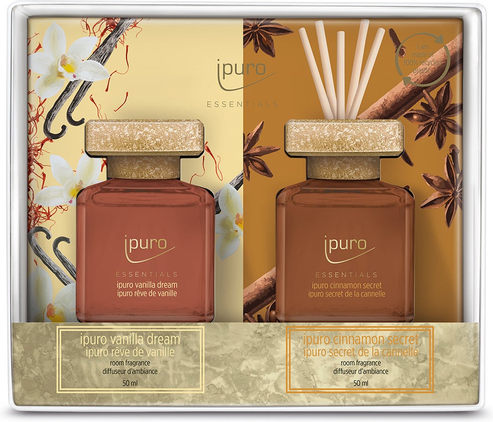 Ipuro geurstokjes Cinnamon & Vanilla fruitig / orientaals 50 ml 2 stuks
