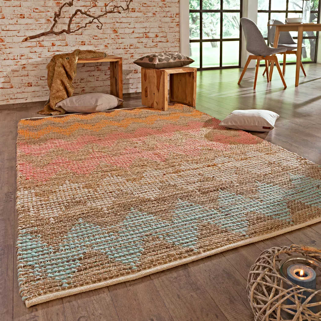 Designteppich PastelZigzag 160 x 230 cm