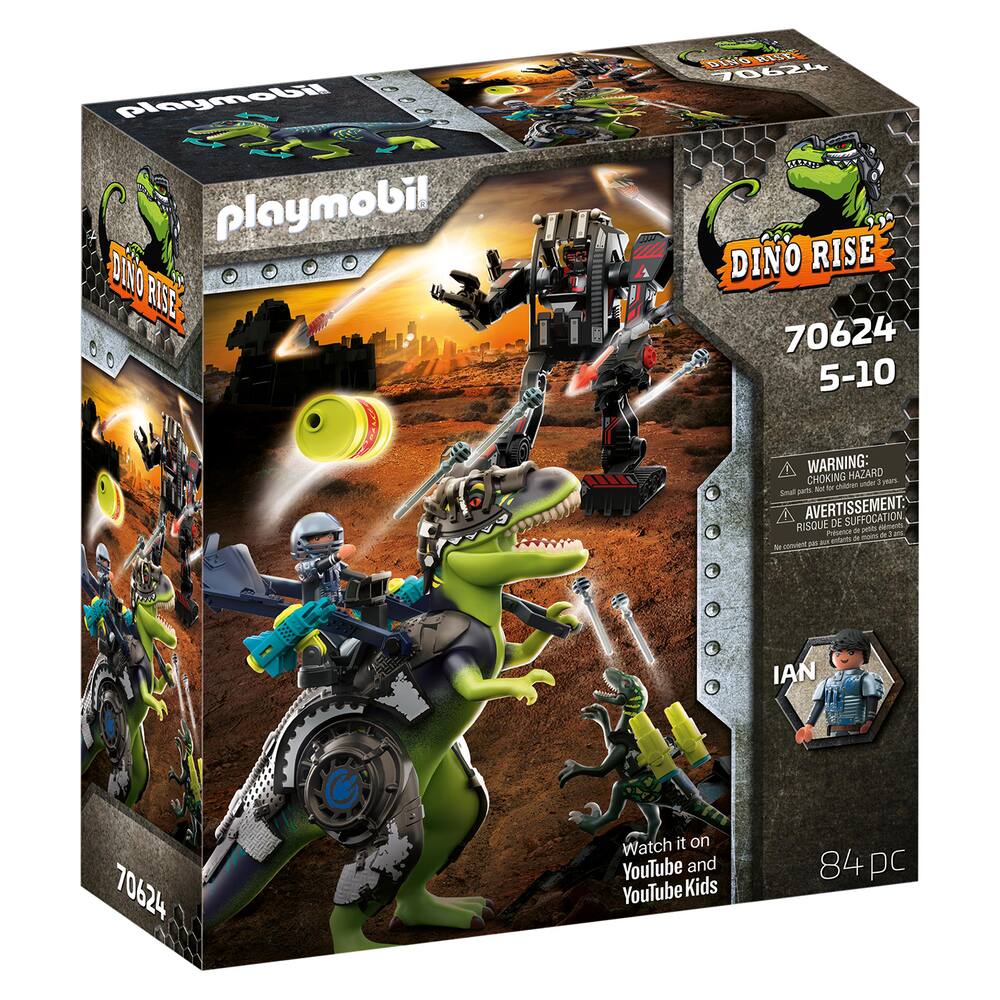 TYRANNOSAURE ET ROBOT GEANT - 70624