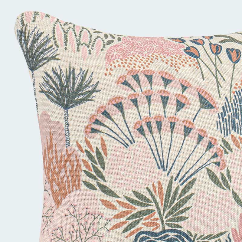 Coussin imprimé 'Flore'