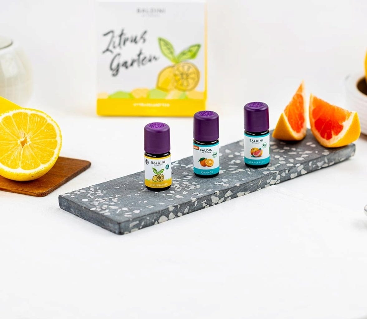 TAOASIS  Baldini 3er-Duftset Zitrusgarten® bio, 15 ml