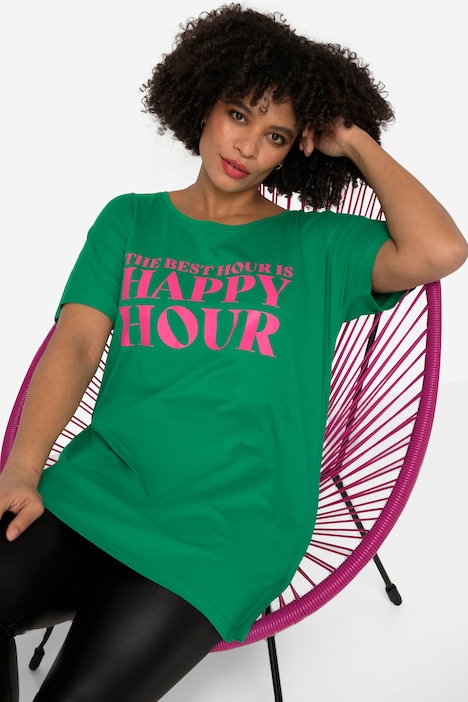 T-Shirt, Happy Hour, Rundhals, Halbarm