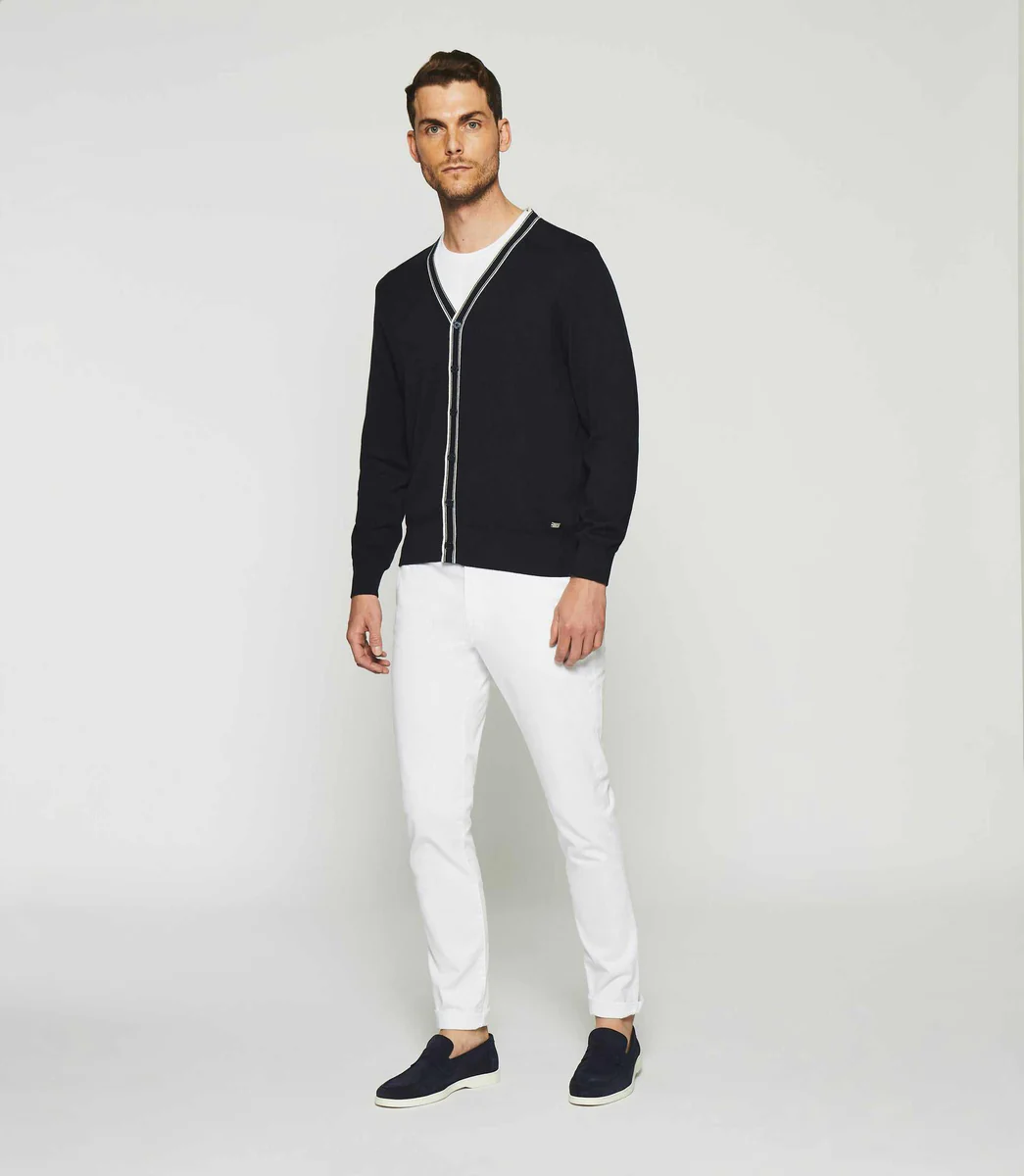 Gilet en maille marine DENNYS