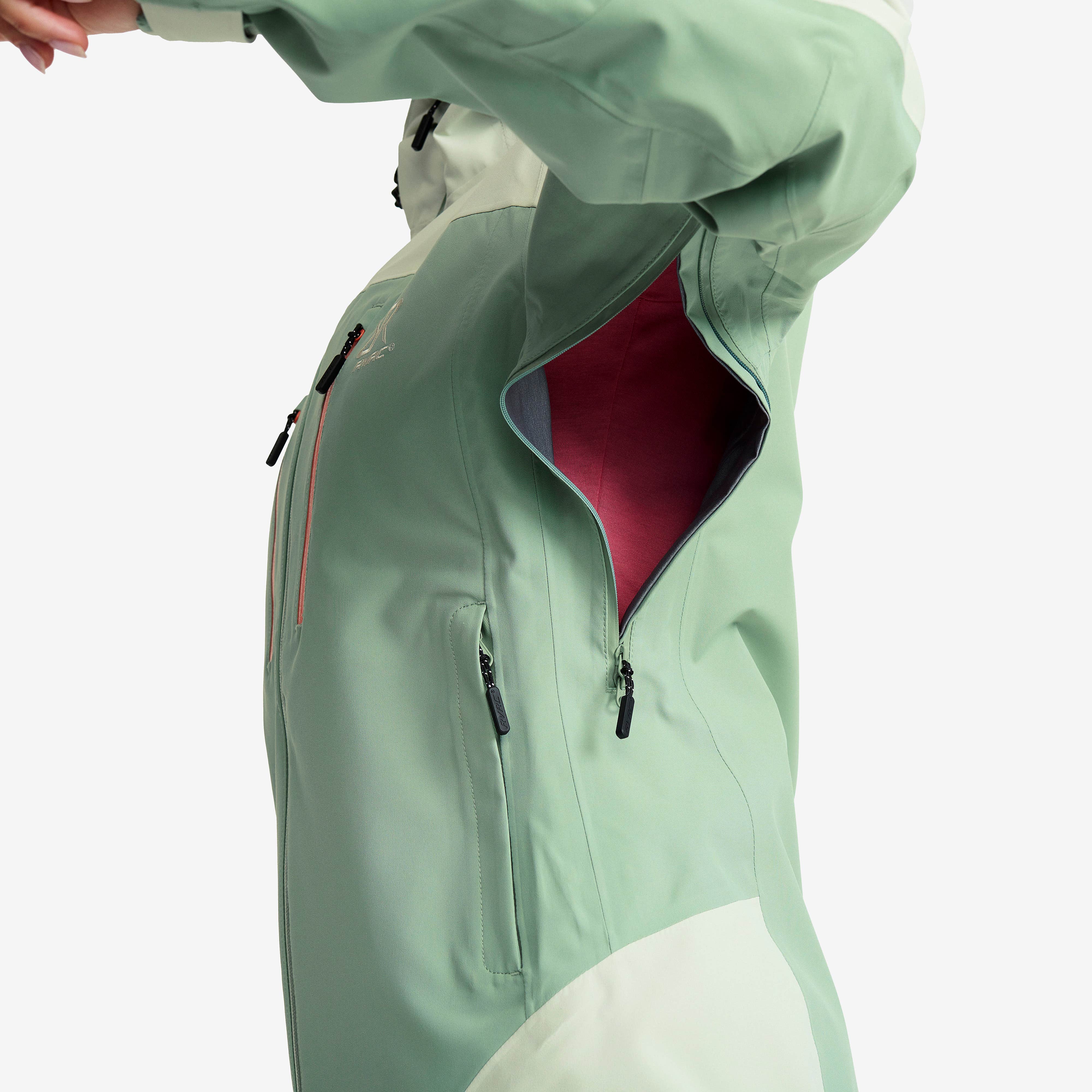 Silence Proshell 3L Jacket Dame Mercury/Iceberg Green