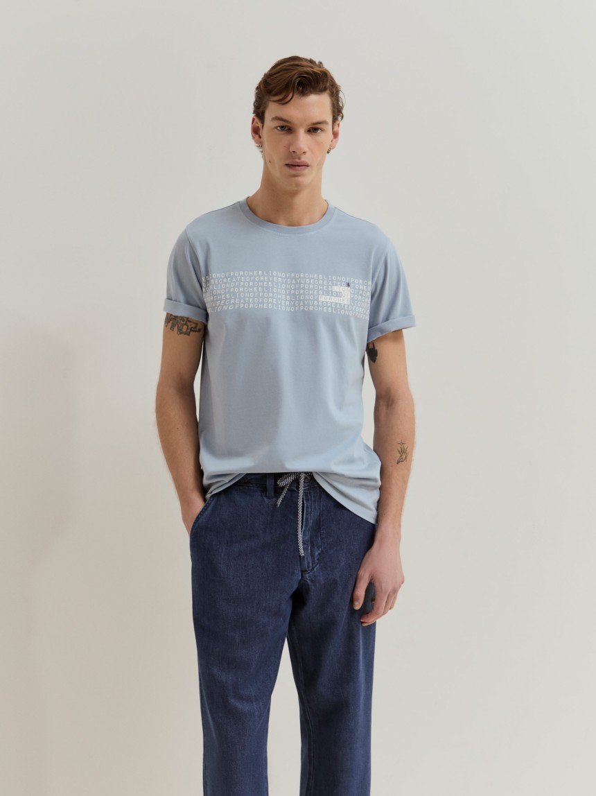 T-shirt em algodão