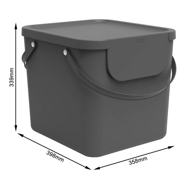 Blokker Afvalsorteerder - 40 liter - Antraciet