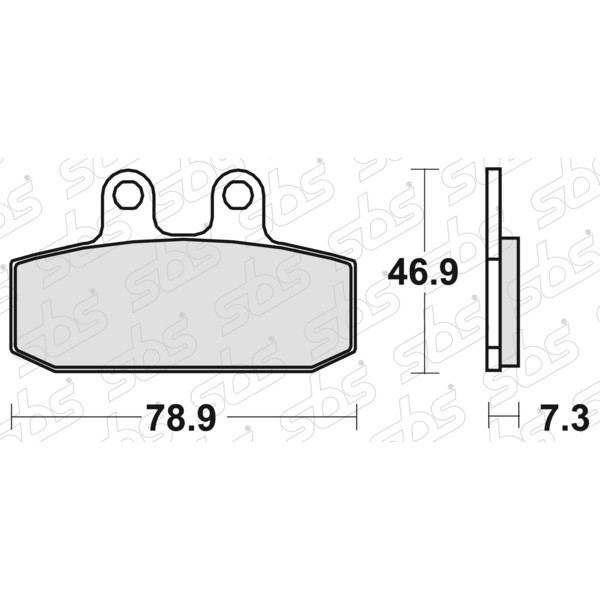SBS - Plaquettes de frein 588 HF