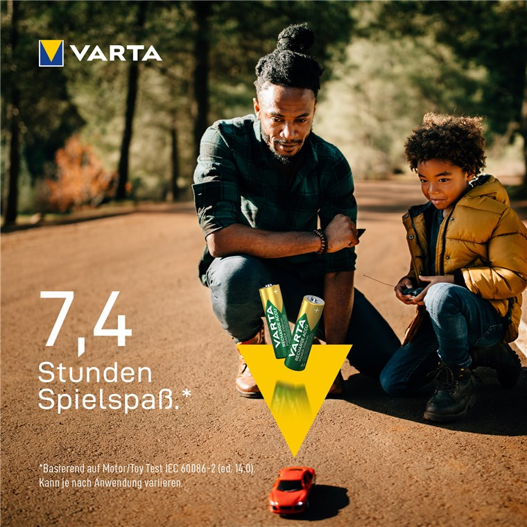 (4er Set) Wiederaufladbare 1.2V Power 2100mAh Mignon HR6 Akku Batterie AA (43462)