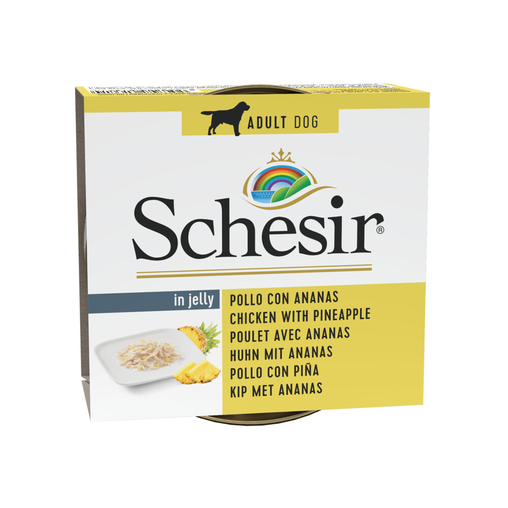 10x Schesir Hondenvoer Kip - Ananas150 gr