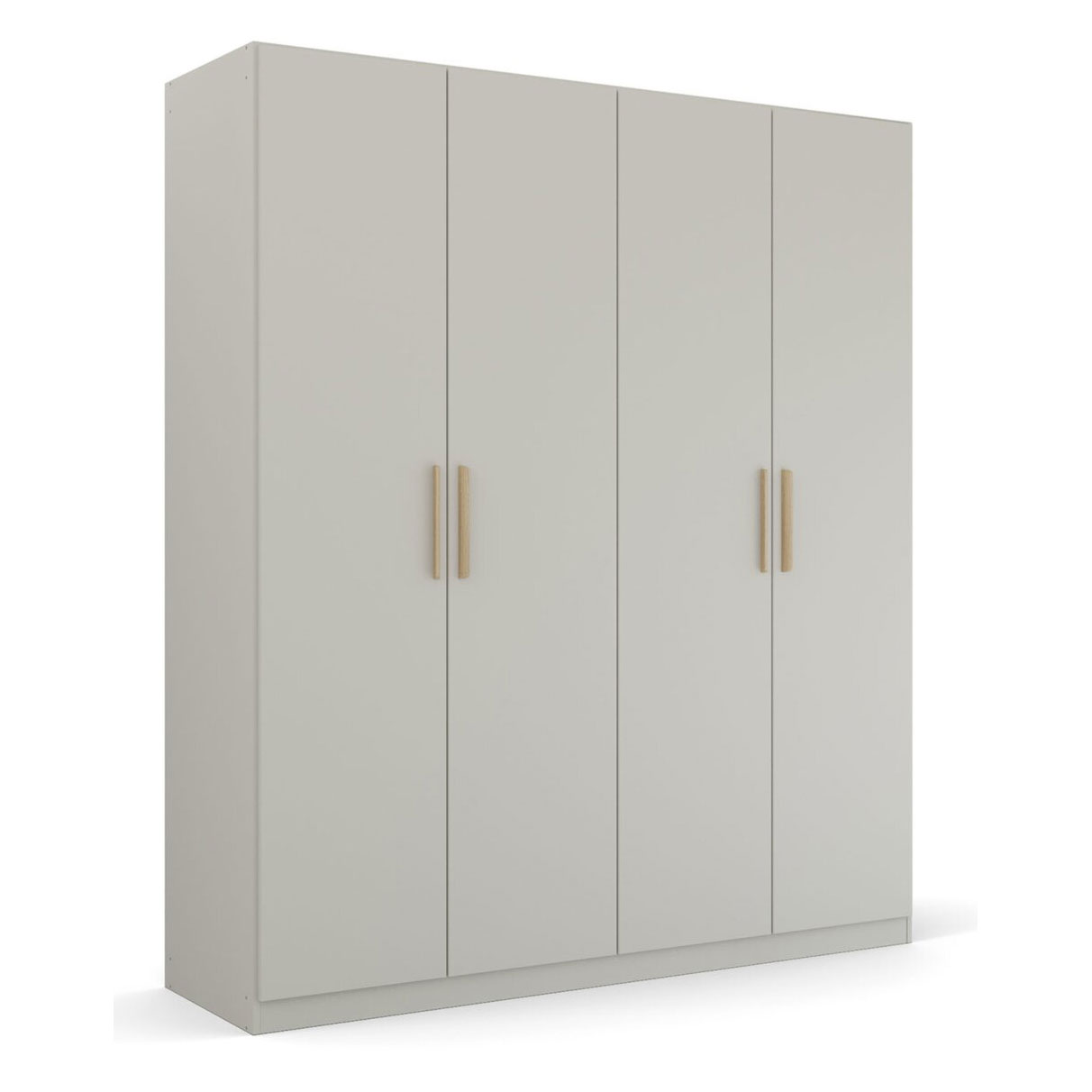 Drehtürenschrank - seidengrau - 4 Türen - 181 cm