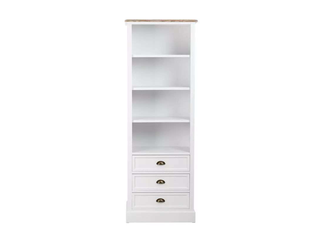 Étagère en bois blanc 63.5x40x180.5h