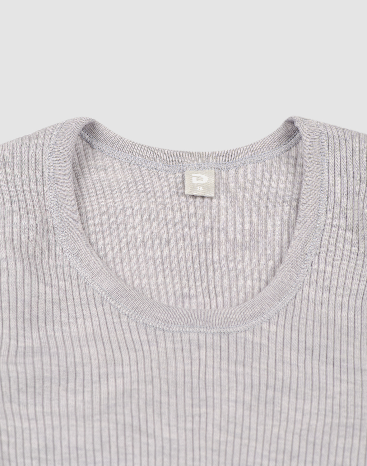 Shirt van merinowol voor dames in Lichtgrijs