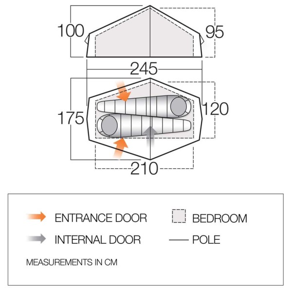 Vango - F10 Helium UL 2 - Tente 2 places