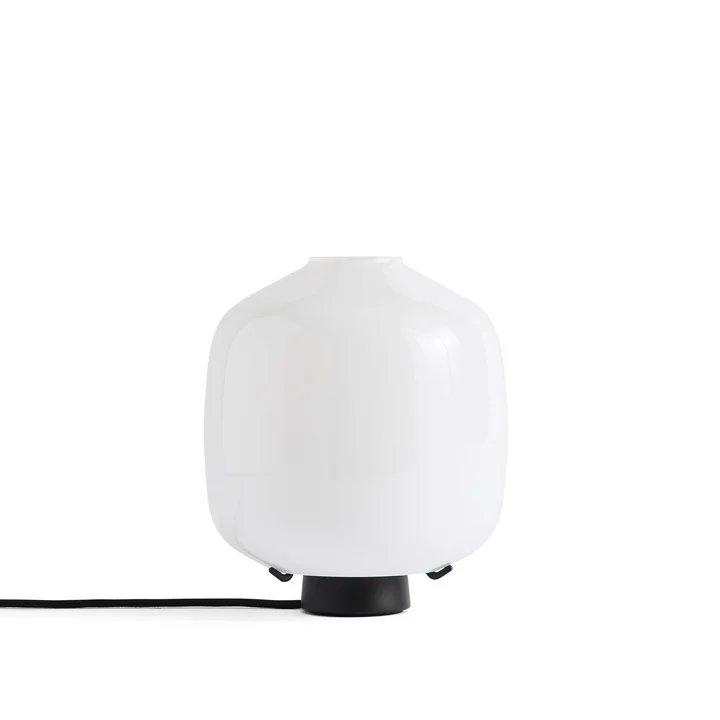 HAY - Buoy Glass Tischleuchte, Ø 20 cm, soft black