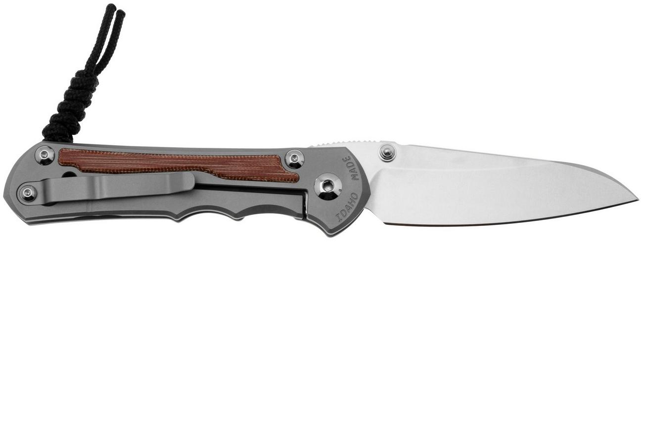 Chris Reeve Large Inkosi LIN-1126 Plain Insigno CPM-Magnacut, Glass Blasted Micarta Inlay, zakmes