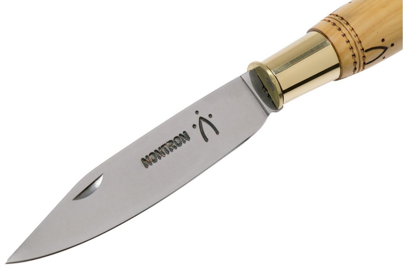 Nontron No. 25 Turning Ferrule, Boxwood, clog shape NN25 zakmes
