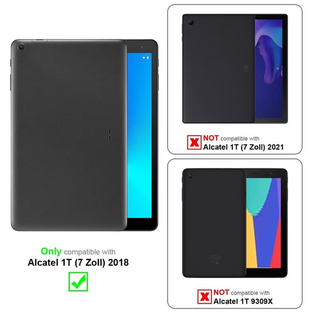 Alcatel 1T (7 tomme) 2018 Pungetui Cover (Brun)