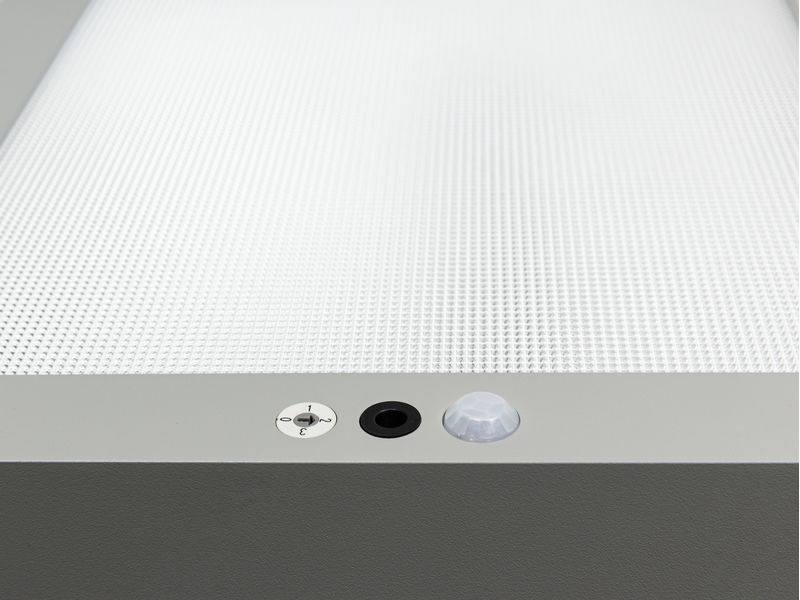 office focus Bürostehleuchte HCL LED 100 W, Grau Dimmbare Stehleuchte für Boden- und Deckenbeleuchtung