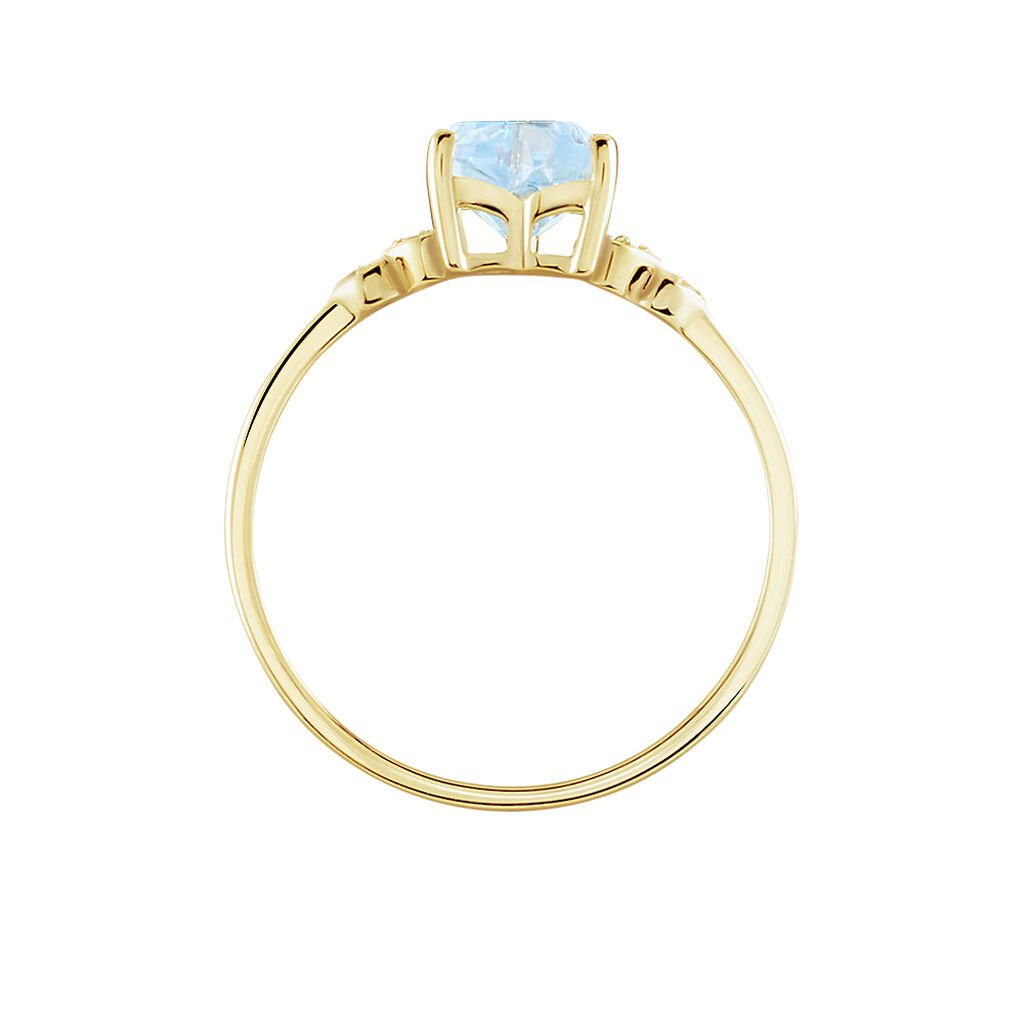 Bague Ashvin Or Jaune Topaze Et Oxyde