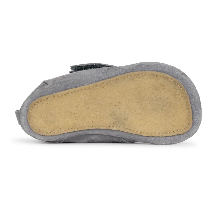 Konges Sløjd Chaussons Suède Brodés Mamour | Gris